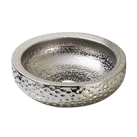 Раковина SantiLine SL-7010 43x43 на столешницу керамическая Серебро