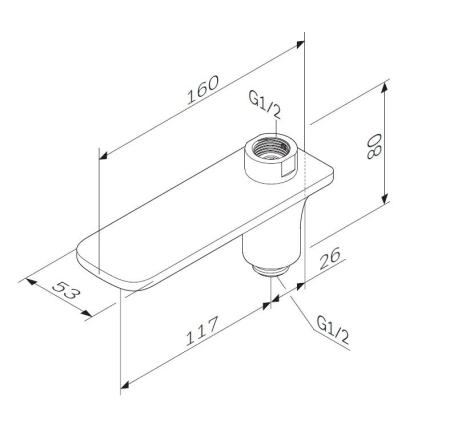 Душевые гарнитуры ( лейки, шланги, души) AM.PM F50A70900 хром
