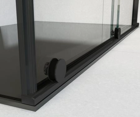 Душевой уголок Vincea Arno VSR-1A9012CLB, 1200*900, черный, стекло прозрачное