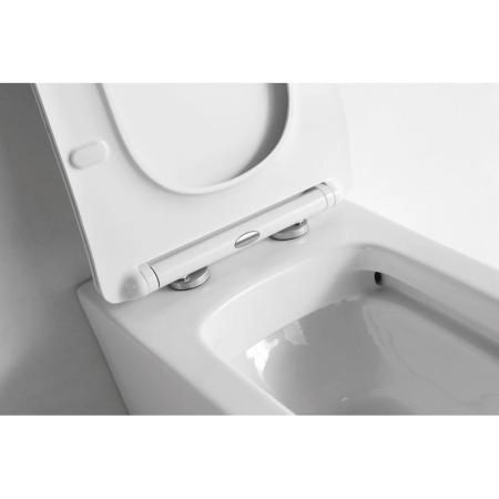 Унитаз CeramaLux NS-3170 54 см приставной безободковый микролифт