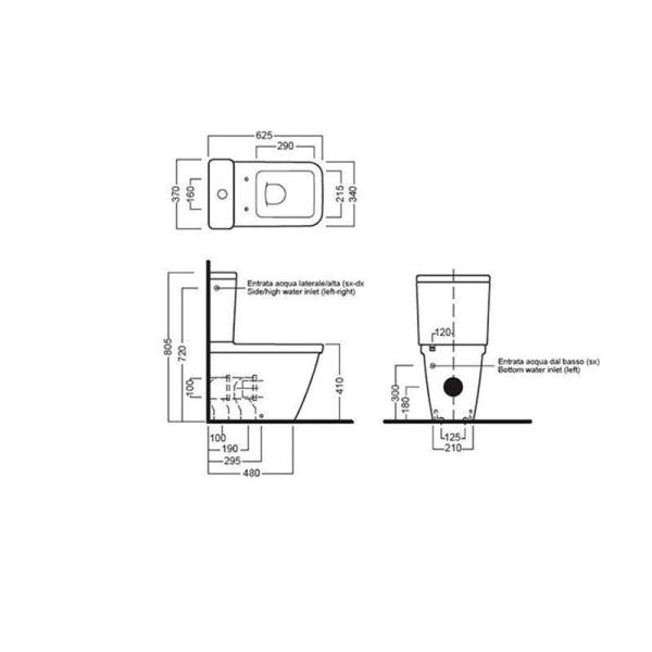 Унитаз Hatria ЕrikaPro Q Y1BV напольный безободковый