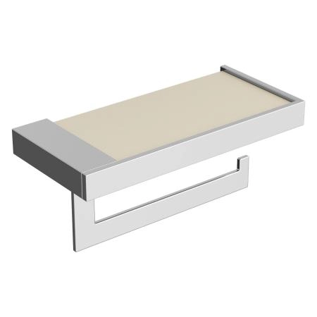 Держатель для туалетной бумаги Boheme c крышкой Qubic Chrome 10721-CR