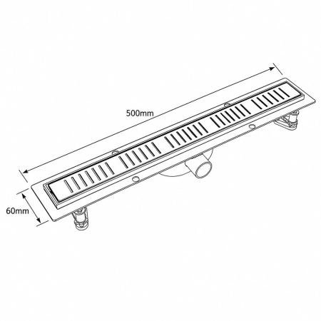 Душевой лоток GAPPO G85007-5, сатин