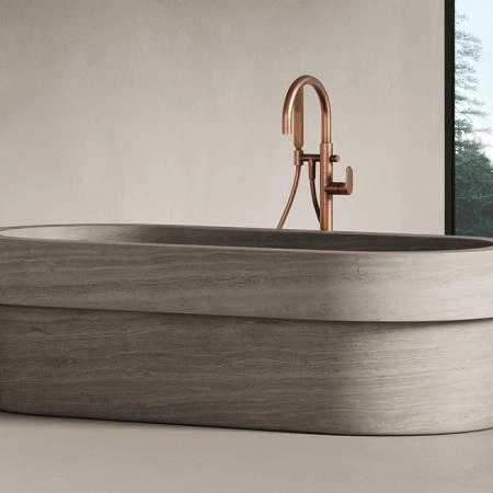 Dea Design Marble Verona Ванна 184х85х54см., отдельностоящая, мрамор, цвет: Stone Silk