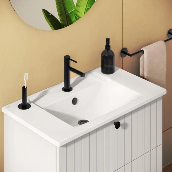 Смеситель VitrA Origin  A4255636WTC однорычажный матовый черный латунь