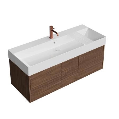 Тумба Kerama Marazzi GRANDE ГРАНДЕ GR.120.3\SNUT подвесная 120, 3 ящика, структурированный орех
