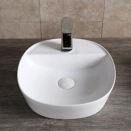 Раковина Cerutti SPA CR0075 накладная, белая, квадратная, с отверстием под смеситель 400х400х120