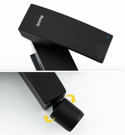 Смеситель для биде Gappo G5007-6 чёрный