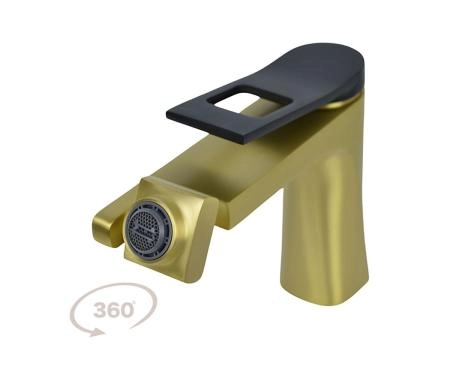 Смеситель для раковин Bronze de Luxe Element (EL02XGB) золото