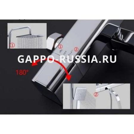 Душевая система Gappo G2491 термостат хром