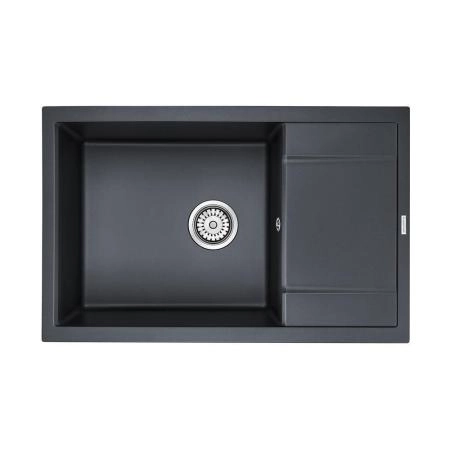Кухонная мойка Paulmark VERLASS PM317850-BLM черный металлик 780х500 кварцевая