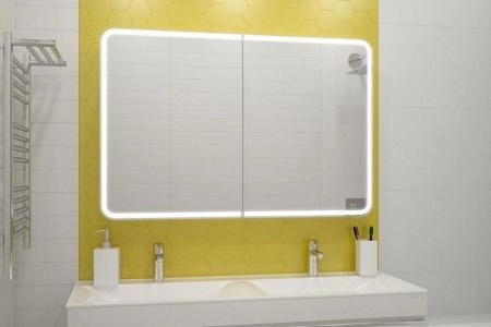 Зеркало-шкаф Континент Avenue LED 1200х800 с подсветкой МВК001