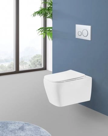 Belbagno ALPINA BB132SC Сиденье белое с металлическими креплениями и с системой Soft close