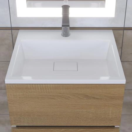 Раковина для ванной Uperwood Barsa 50 см, белая глянцевая