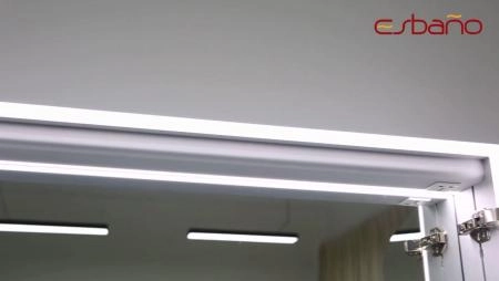 Зеркальный шкаф ESBANO ES-5010NS LED подсветка с розеткой 1000x700X140