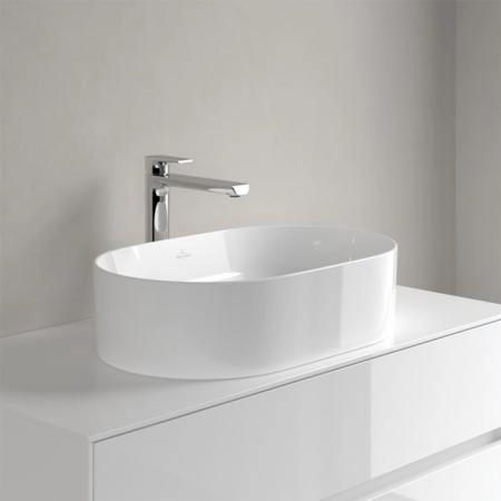 Villeroy&Boch Collaro Раковина накладная, 56x36х14.5см., без отв., цвет: альпийский белый