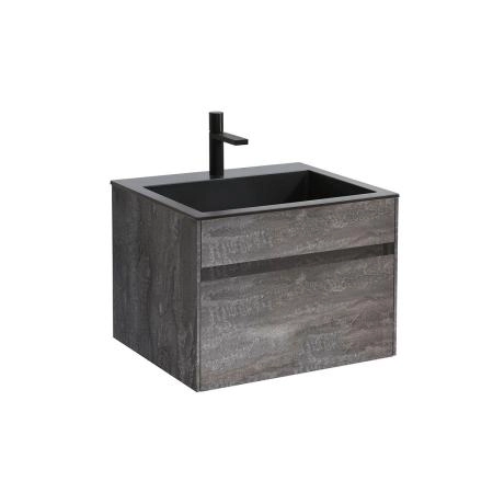 Тумба под раковину Vincea Chiara 600 подвесная, 1 выкатной ящик soft-close, G.Stone