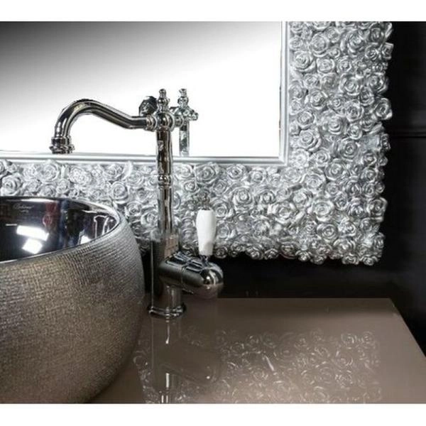 Зеркало Boheme ROSE мал. серебро 110*85см 547