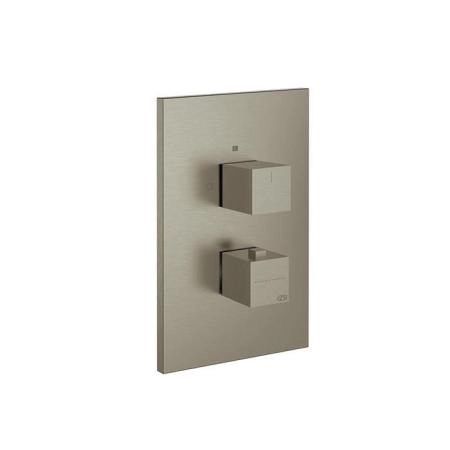 Gessi Rettangolo Смеситель для душа, встраиваемый, термостататический, подключение на 3/4”, с переключателем на 3 выхода, цвет: Finox