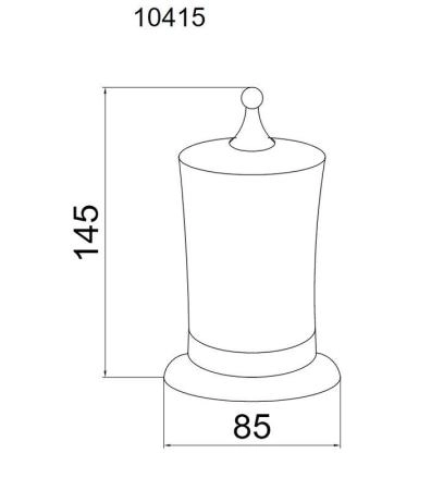 Настольный Стакан Boheme для ватных дисков IMPERIALE 10415