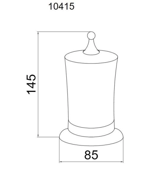 Настольный Стакан Boheme для ватных дисков IMPERIALE 10415