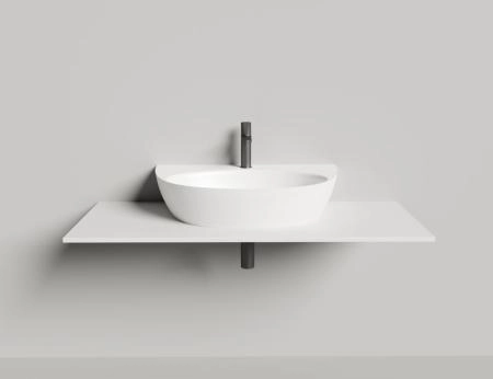 Раковина Salini ALDA WALL 03 S-Sense глянцевая 71x45 140313G накладная без отв.смесителя