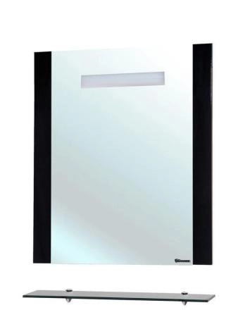 Зеркало Bellezza Берта 90 с полкой и подсветкой черное