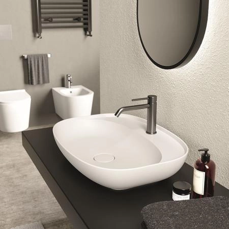 Alice Form Oval Раковина 60x45х12см., накладная, 1 отв., цвет: белый матовый
