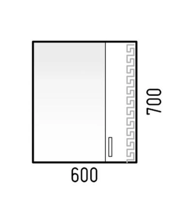 Зеркало-шкаф Corozo Олимп 60