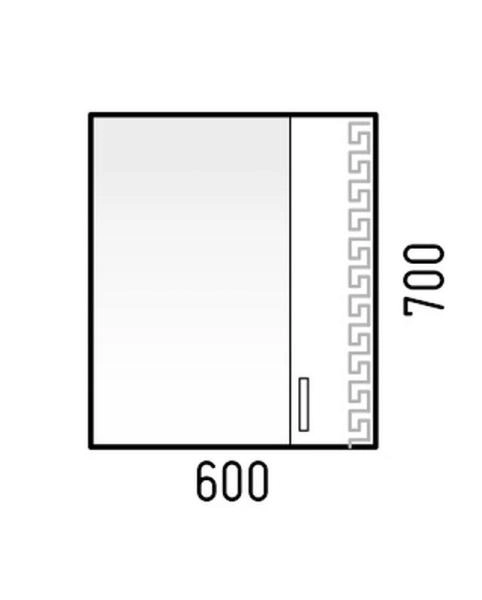 Зеркало-шкаф Corozo Олимп 60
