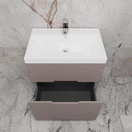 Тумба с раковиной Style Line Матис 70 ЛС-00002436 напольная под ASTI 70 (2 ящика) ТАУП ТЁМНЫЙ ЭМАЛЬ