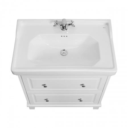 Roca Carmen Тумба с раковиной 80x50см, с 2 ящиками, цвет: белый матовый