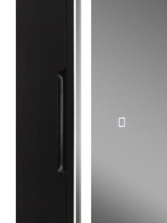 Зеркало-шкаф Континент Mirror Box black Led 400х1600