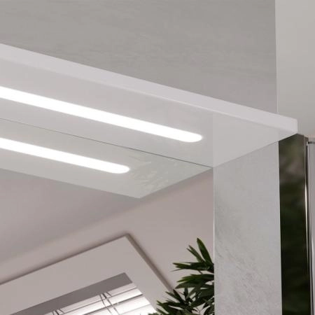 Зеркало-шкаф с LED подсветкой Volna Joli 50 левое (белый)