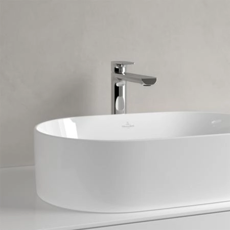 Villeroy&Boch Collaro Раковина накладная, 56x36х14.5см., без отв., цвет: альпийский белый