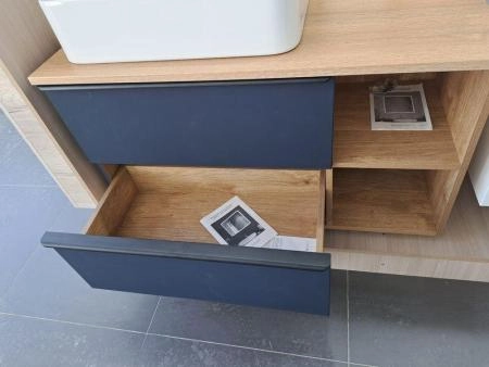 Тумба под раковину VENECIANA SANGRO 100 под наклад.умыв., с 2-мя ящ+ниши, индиго