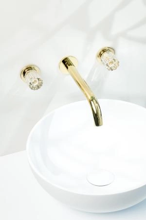 Смеситель из стены Boheme ELEGANTE на 3 отв. GOLD 152-2-G-EL