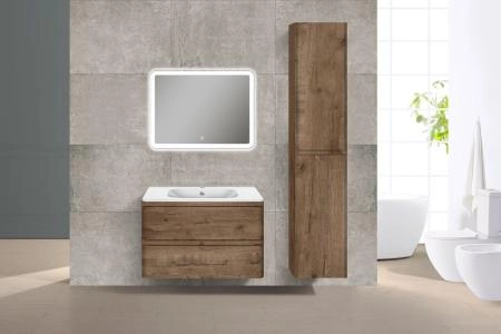 Тумба под раковину Vincea Vico 800 подвесная, 2 выкатных ящика soft close, V.Oak