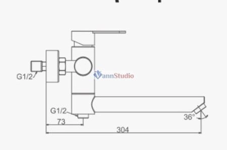 Смеситель для ванны Frap F32801-6 черный