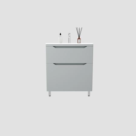 Тумба напольная Style Line Марелла 70 (2 ящ.) Люкс антискрейтч серый, PLUS