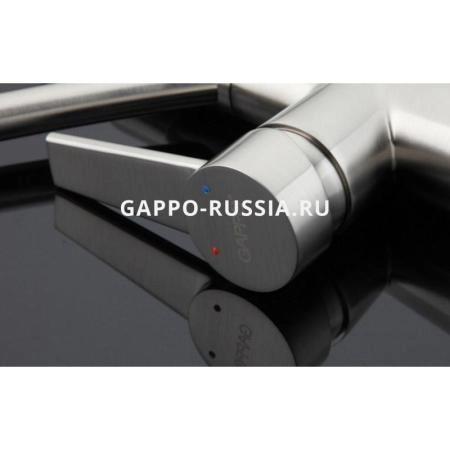 Смеситель Gappo G4398 для кухни, сатин