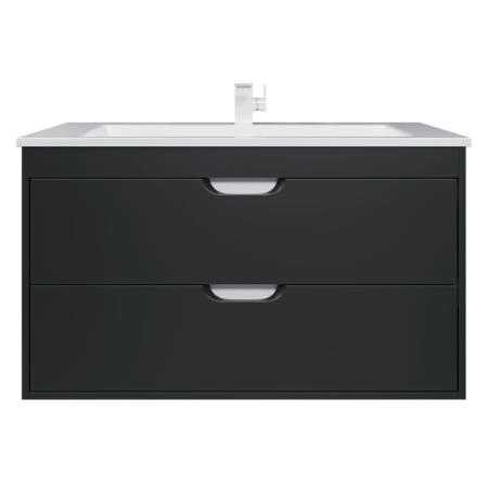 Тумба под раковину для ванной Uperwood Modul 100 см, подвесная, матовая, черная