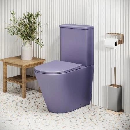 Унитаз Grossman GR-4480LIMS Color (620*365*810) ФИОЛЕТОВЫЙ МАТОВЫЙ напольный Безободковый