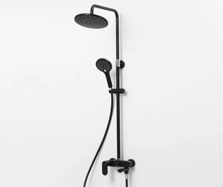 Душевая система Wasserkraft A17401 со смесителем для душа 80/125 x 54,1 см черный цвет