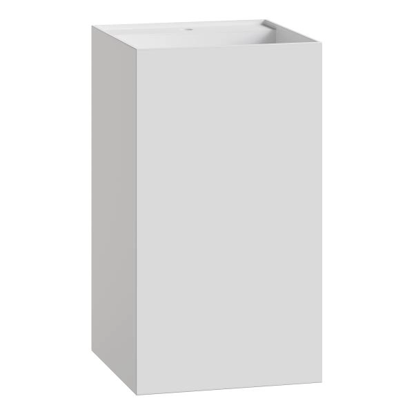 Раковина напольная Boheme Cube Corian 480*480*850 Matt White 802-MW