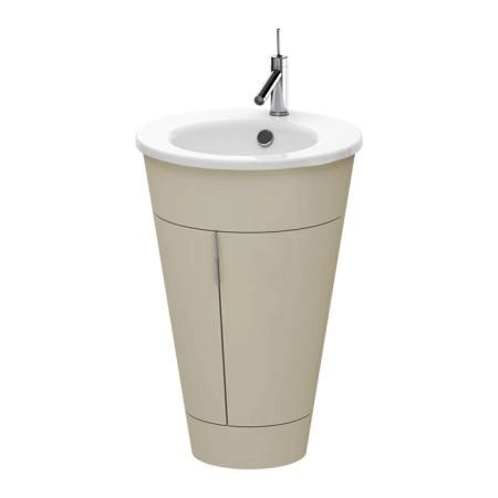 Duravit Starck 1 Тумба напольная 60x56xh82.5см, с раковиной, цвет: taupe satin matt