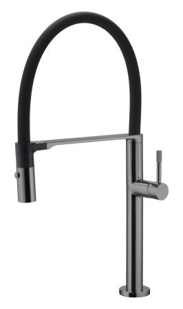 Смеситель для кухни Boheme UNO Shine Gun Metal 114-SGM