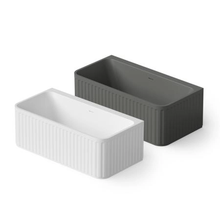 Dea Design Stripes Ванна 160х80х56см., отдельностоящая, Solid Surface, цвет: White №18