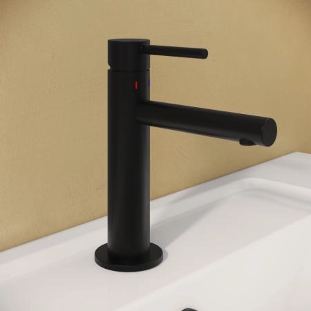 Смеситель VitrA Origin  A4255636WTC однорычажный матовый черный латунь