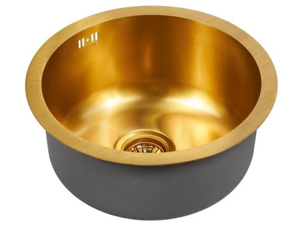 Кухонная мойка Paulmark WERRA PM404646-BG D460мм брашированная нерж. сталь